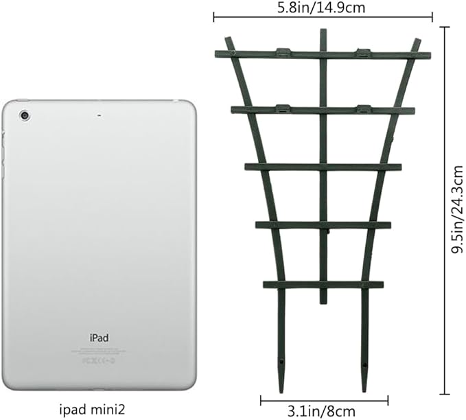 12 Pcs Garden DIY Mini Climbing Trellis Plastic Superimposed Potted Plant Support Garden Trellises for Potted Climbing Plants Vines