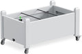 Durable Resin Raised Garden Bed with Drainage Holes & Reinforced Corners - Lightweight Flower Boxes Outdoor for Vegetables, Herbs, and Patio Garden Enclosure System (Ashen, 30.04*17.72*17.56)