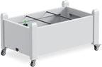Durable Resin Raised Garden Bed with Drainage Holes & Reinforced Corners - Lightweight Flower Boxes Outdoor for Vegetables, Herbs, and Patio Garden Enclosure System (Ashen, 30.04*17.72*17.56)