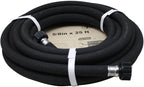 Taisia 5/8" Soaker Hose 25 ft Round Rubber Garden Water Hoses, Heavy Duty Drip Hose for Watering Irrigation, Water Seeper Soaker Hoses for Garden, Lawn and Plants
