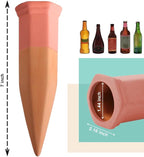 vensovo 10pcs Terracotta Watering Spikes - Colorful Automatic Self Watering Stakes, Plant Watering Devices for Wine Bottles Recycled Bottles, Clay Plant Garden Waterers for Vacations