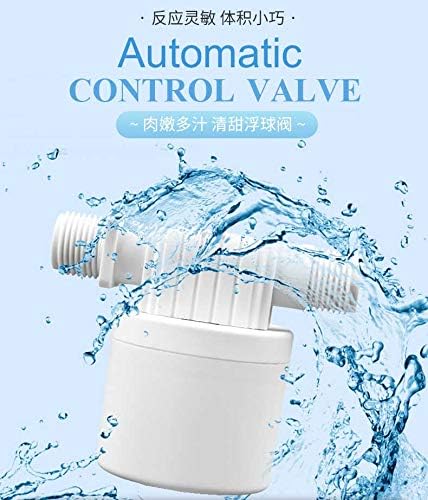 automatic water level control valve, float valve, used for water tower, solar energy, livestock pond, aquarium, automatic water storage irrigation (1/2" Side entry)