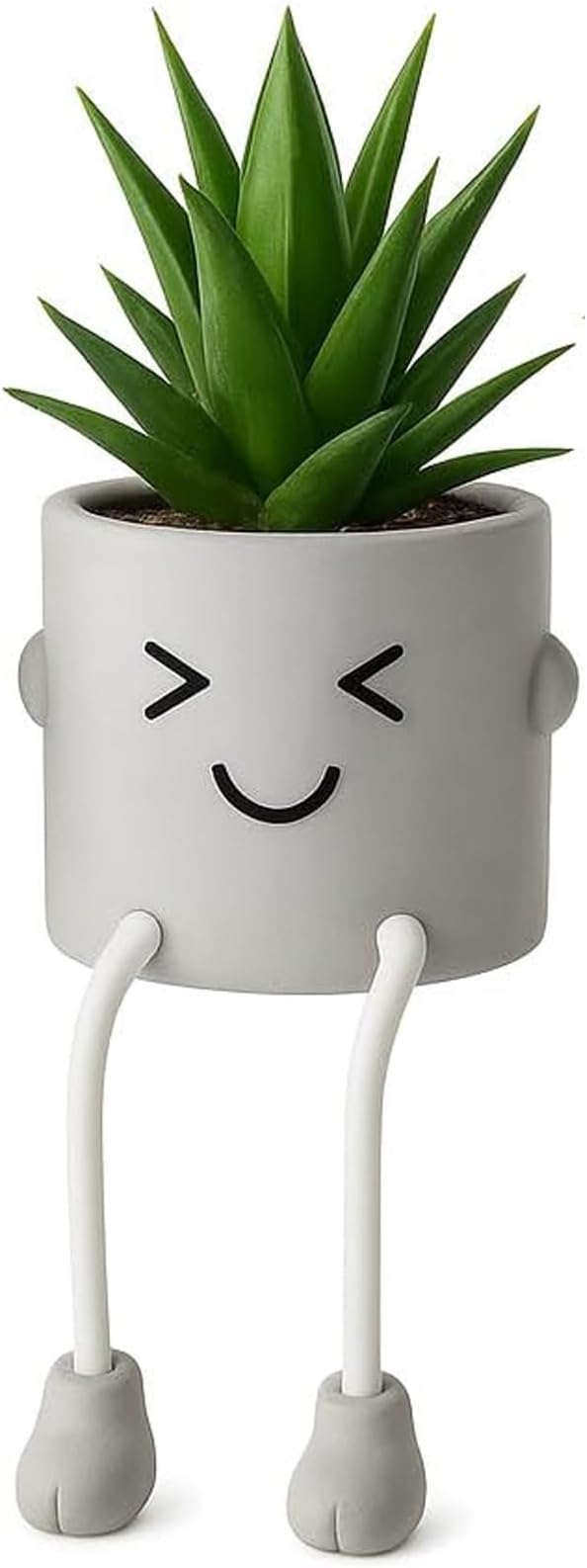 Cute Artificial Fake Plants Mini Succulents in Pots for Desk Decorations Bathroom Kitchen Desk Shelf Potted Plants Office Windowsill Faux Small Plants Decor Accessories 1PC