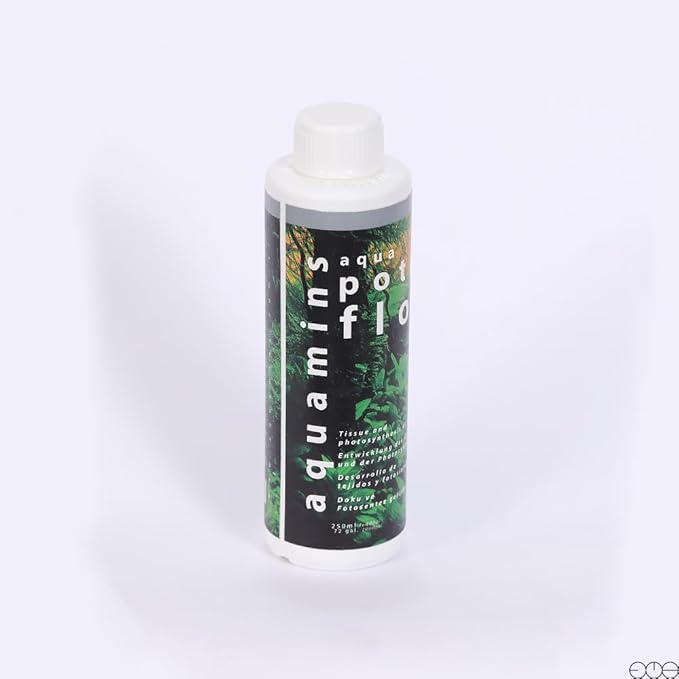 Aqua Potasflow – 250ml / 8.45 fl oz – Potassium Fertilizer for Planted Aquariums – Promotes Strong Leaves & Stem Growth – Safe for All Aquatic Life