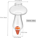 3Pcs Self Watering Globes Mushroom & Wash Bottle,Plant Watering Globes,Self Watering Planter Insert,Automatic Plant Waterer Indoor,Plant Watering Devices,Plant Water Globes,Watering Bulb