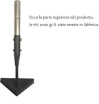YEELOR Triangle Garden Hoe, Carbon Steel Push-Pull Weeding Tool, Equipped with 57.5" Stainless Steel Long Handle – A Long-Handle Weeder for Digging, Weeding, Hoeing and Loosening Soil