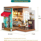 Rolife 1:20 Miniature House Kits-Tiny House Kit-DIY Miniature Dollhouse Kits for Adults-Model Building Craft Kits-Hobbies Gifts for Women and Men