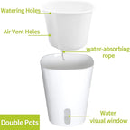 3" Self Watering Pots,20 Sets Self Watering Planter Pots for Indoor Plants with Water Level Indicator and Multiple Vents,Self Watering Planters,Self Watering Plant Pot for House Plants,Flowers,Herbs
