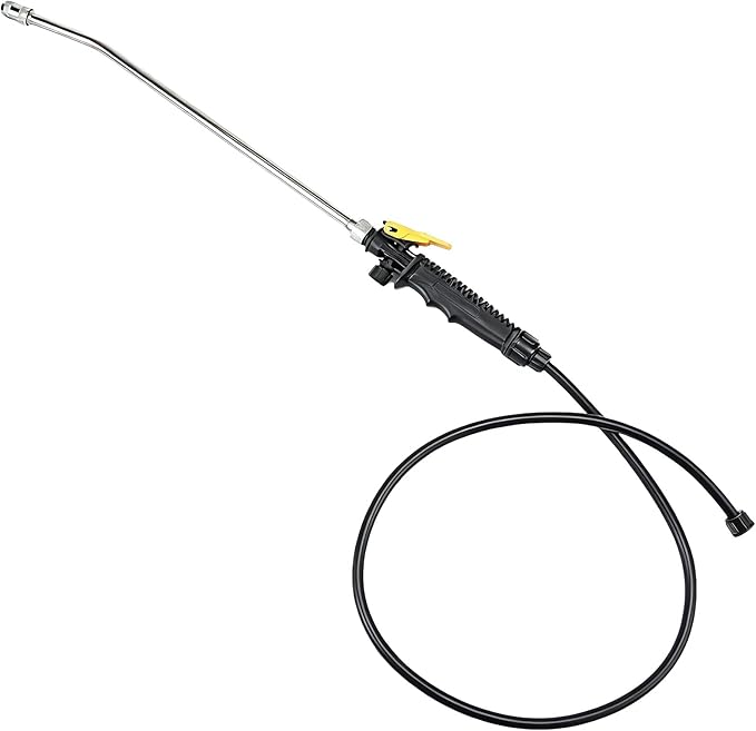 Replacement Sprayer Wand for Ryobi，Stainless Steel Sprayer Wand with Adjustable Nozzle，Trigger Wand & Hose for Ryobi P2803 Sprayer (With Hose)
