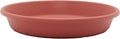 The HC Companies Flower Pot Saucers - Plastic Plant Saucer for Outdoors & Indoors - Traditional Design Plant Pot Trays for Water Drainage - Durable & Stylish Round Plant Tray (16-inch Clay)