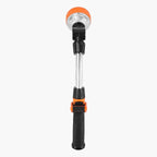 VEVOR Irrigation Stick, 15-Inch Robust Yard Hose Stick with 8 Spraying Modes & 180° Pivoting Head, Extended Hose Spray Apparatus with Thumb Operated On/Off