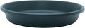 The HC Companies Flower Pot Saucers - Plastic Plant Saucer for Outdoors & Indoors - Traditional Design Plant Pot Trays for Water Drainage - Durable & Stylish Round Plant Tray (17.5-inch Evergreen)
