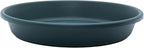 The HC Companies Flower Pot Saucers - Plastic Plant Saucer for Outdoors & Indoors - Traditional Design Plant Pot Trays for Water Drainage - Durable & Stylish Round Plant Tray (17.5-inch Evergreen)