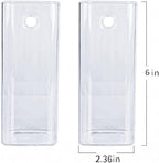 Kingbuy Plant Terrarium Container Propagation Station Square Tube Vase Wall Hanging Glass Planter Indoor Hydroponic Plants Home Office Garden Decor, 2 Pack