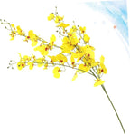 LIOOBO 3 Forks Artificial Dancing Orchid Flower Branches - Decor for Weddings and Living Rooms - Perfect for Floral Arrangements and Indoor Decoration