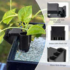 2 Pack Hanging Aquarium Plant Holder – 3 Holes Aquatic Plant Cups, Fish Tank Holder for Aquatic Plants, Ideal for Aquarium Tank Decoration(Black)