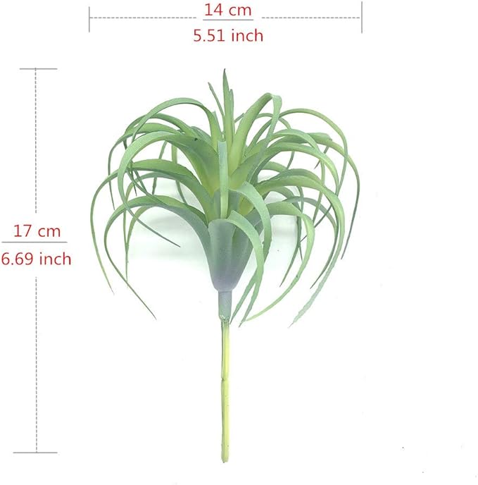 2 PCS Artificial Succulents Plants Real Touch Lifelike Succulants Plants Faux Greenery Plants Garden DIY Home Office Decoration Ornament (Air Plant)