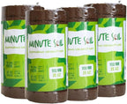 Minute Soil - Compressed Coco Coir Fiber Grow Medium - 100mm x 15mm - 26 oz (4 Pack)