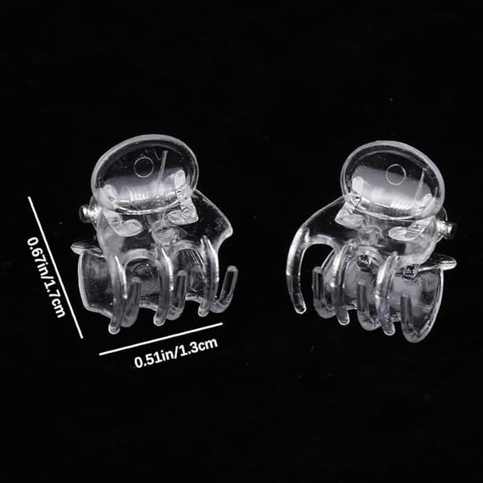 50Pcs Plant Orchid Clips Flowers Support Clear Fixer for Garden Vine Stem Plants Climbing Clasp Transparent 6 Claws Orchid Clips Plastic Butterfly Plant Support Structures