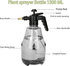 MRPAPA 2 Pack Handheld Pump Sprayer, Garden Pressure Water Spray Bottle with Adjustable Brass Nozzle for Plants (1.5L-Grey-2PCS)