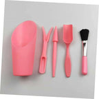 Succulent Planting Tool Set with Transplanter, Small Soil Scoop, Cleaning Brush, and Root Lifter, Pink Gardening Hand Tools Kit for Indoor and Outdoor Plant Care
