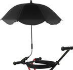 Chair Umbrella with Clamp Portable Adjustable Angle Sun Shade UPF 50+ for Beach Patio Strollers and Folding Chairs Polyester Rubber