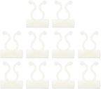 uxcell 100Pcs Plant Climbing Wall Fixture Clips, Plant Fixer Self-Adhesive Hooks Wire Fixing Supporting for Indoor Outdoor Decoration and Cable Wire Fixing (White, 7.2mm/0.28")