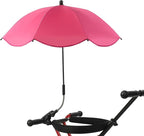 Chair Umbrella with Clamp Portable Adjustable Angle Sun Shade UPF 50+ for Beach Patio Strollers and Folding Chairs Polyester Rubber