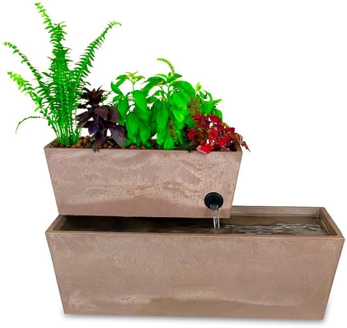 6 Gal. AquaSprouts Fountain - Aquaponics, Hydroponics & Water Garden Ecosystem Kit