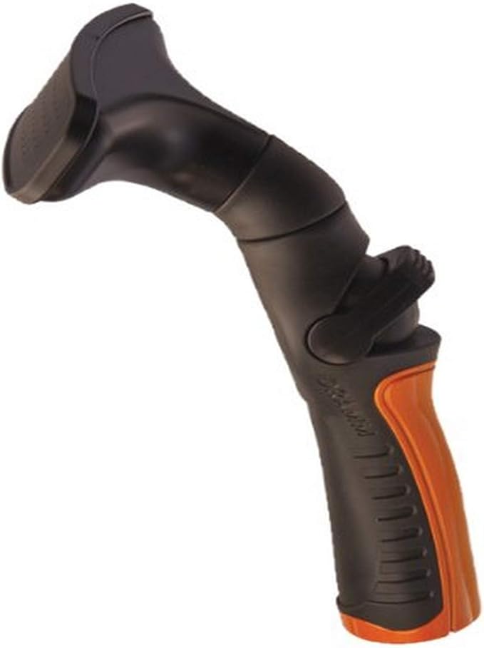 Dramm One Touch Fan Nozzle Handlheld Sprayer with Thumb Control Water Flow, Perfect for Water Restricted Areas When Watering Plants, Pots, Baskets, Vegetables, Orange