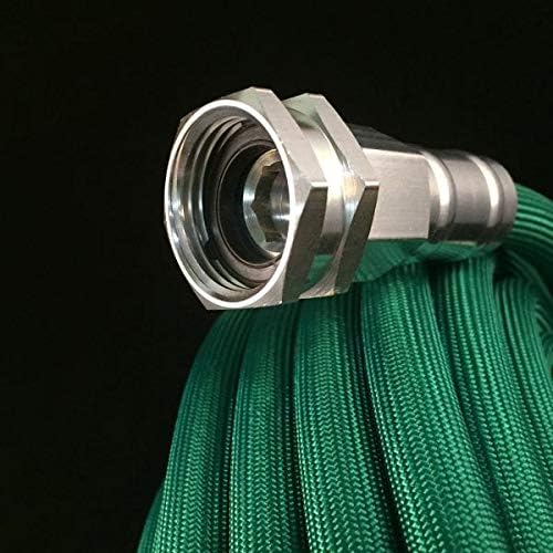 Flexon H2Zero 50 ft Lightweight Fabric Garden Hose – Ultra-Flexible, High-Strength 750 PSI Fabric Hose with Crush-Proof Nickel Plated Couplings – Easy-Carry, Kink-Resistant Lawn & Garden Watering Hose