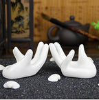 3 Pack Air Plants Holders Ceramic Mini Hand Shape Stand Tillandsia Holder Small Container Pot Hand Shape Small Container Airplant Display Container Pot Plant Decorative Home Decor