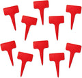200 Pcs Thick T-Type Plant Labels, 4 Inch Waterproof PP Hard Plastic Garden Markers, Reusable Nursery Tag Stakes for Indoor Outdoor Potted Plants, Seedlings, Flowers, Vegetables & Herbs(Red)