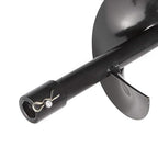 XtremepowerUS Replacement Auger Bit 6" inch for Post Holes Earth Digger Planting Drill Fence Hole Maker Machine Shaft Size 3/4"