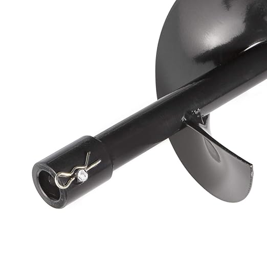 XtremepowerUS Replacement Auger Bit 6" inch for Post Holes Earth Digger Planting Drill Fence Hole Maker Machine Shaft Size 3/4"