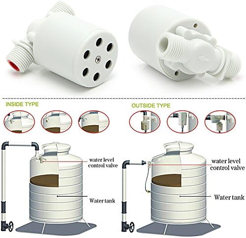 Automatic Water Level Control Float Valve for Tower, Solar Energy, Livestock Pond, Aquarium, Storage Irrigation (1" Type Above)