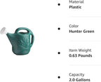 Root & Vessel 30301 Watering Can, 2-Gallon, Hunter Green