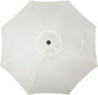 Blissun 9' Outdoor Patio Umbrella, Outdoor Table Umbrella, Yard Umbrella, Market Umbrella with 8 Sturdy Ribs, Push Button Tilt and Crank