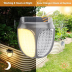 Raised Garden Bed Solar Lights Magnetic, IPX4 Waterproof Solar Lights Outdoor, Solar Powered Garden Light for Planter Raised Beds, 2 Pack