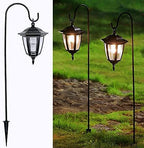 MAGGIFT 34 Inch Hanging Solar Lights, Decorative Garden Lanterns with 2 Shepherd Hooks, Solar Powered Coach Lights, Warm White LED Outdoor Lighting for Landscape, Yard, Pathway and Patio, 2 Pack