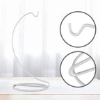 9 Inch White Ornament Display Stand, Metal Ornament Hanger Stand for Hanging Glass Globe, Air Plant Terrarium, Witch Ball, Christmas Ornament and Home Wedding Decoration
