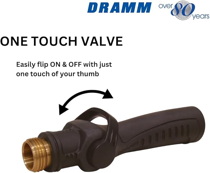 Dramm, 16, Green 14864 Rain Wand with One Touch Valve, Inch (Pack of 3)
