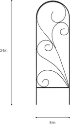 Zhongma 4 Pack 24" Metal Plant Trellis for Potted Plants Climbing,Indoor and Outdoor Fence Plant Support Trellis for Flower and Vagetable