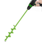 SYITCUN Auger Drill Bit for Planting - 1.6"X16.5" Heavy-Duty Garden Auger Spiral Drill Bit - Bulb Planter Tool - 3/8" Hex Drive Drill