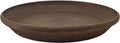 PSW Pot Collection AP30C 12-inch Plastic/Stone/Wood Composite Plant Saucer Drip Tray – No Drainage Hole (Drillable), Indoor/Outer Water Tray, Chocolate