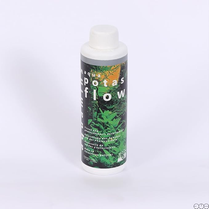 Aqua Potasflow – 250ml / 8.45 fl oz – Potassium Fertilizer for Planted Aquariums – Promotes Strong Leaves & Stem Growth – Safe for All Aquatic Life