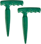 esowemsn 2pcs Plastic Handheld Transplanting Widger Planting Tools Sow Dibbler Soil Digger Hole Punch Garden Supplies Sowing Seeds Transplanting Vegetable Loose Soil