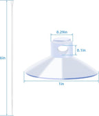 AQUANEAT 20 Pack Aquarium Suction Cups with Clips 3/16" air Hose and Adjustable Zip Ties for Aquarium Fish Tank Decoration Moss Shrimp Nest
