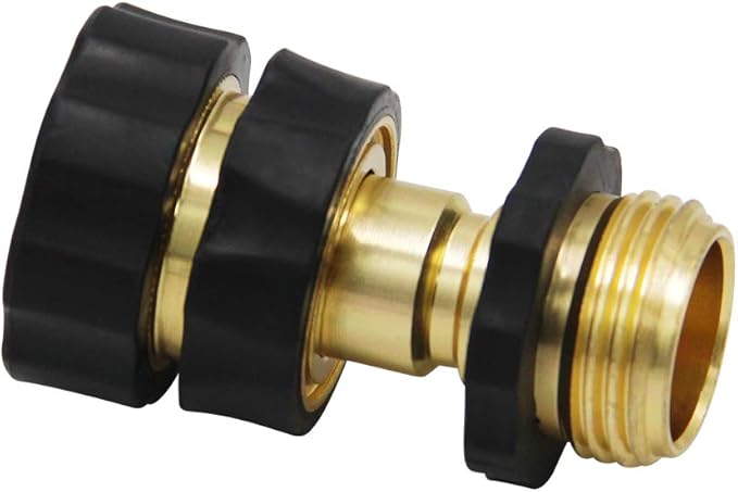 Twinkle Star 3/4 Inch Garden Hose Fitting Quick Connector Male and Female Set, 4 Set, Garden Hose Adapter, Quick Connect Hose Fittings, Garden Hose Connector, Hose Attachment