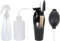 Luxshiny Succulent Transplanting Tools Gardening Accessory 14pcs Black Garden Tool Set with Watering Bottle Shovel Scissors for Indoor Outdoor Plant Care